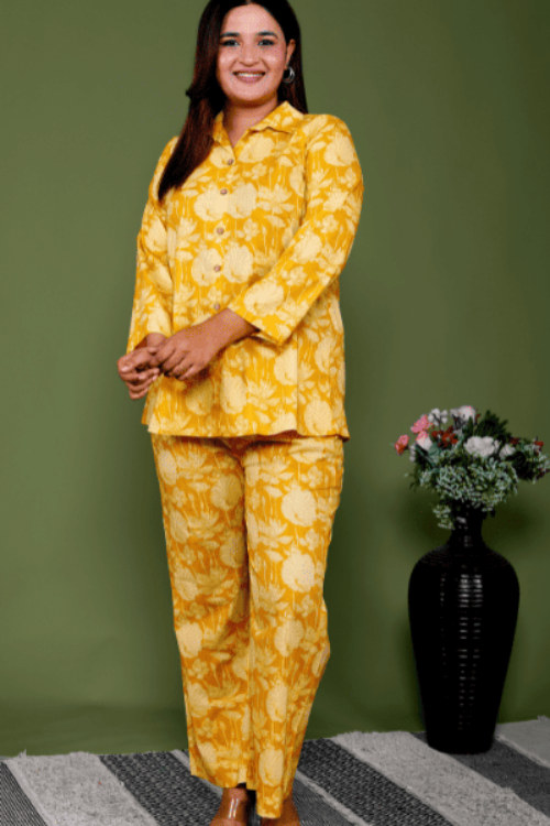 Lemon Zest  Cotton Co-ord Set